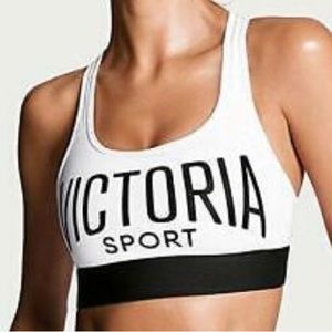 VICTORIA SPORT The Player White Strappy Sports Bra